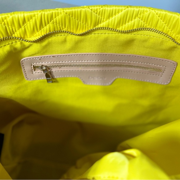 Bebe Sophia Tote Yellow with Makeup Bag - Picture 3 of 6